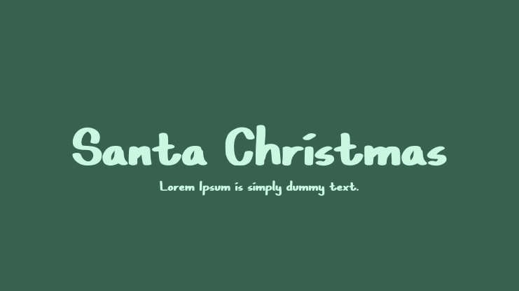 Santa Christmas Font