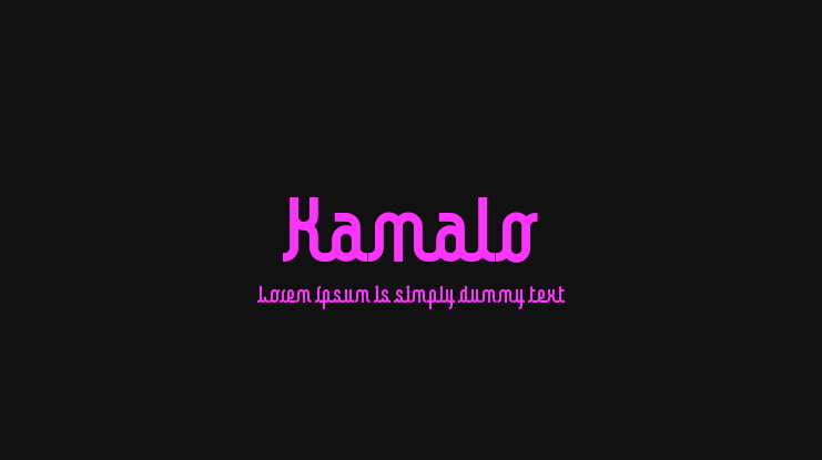 Kamalo Font Family