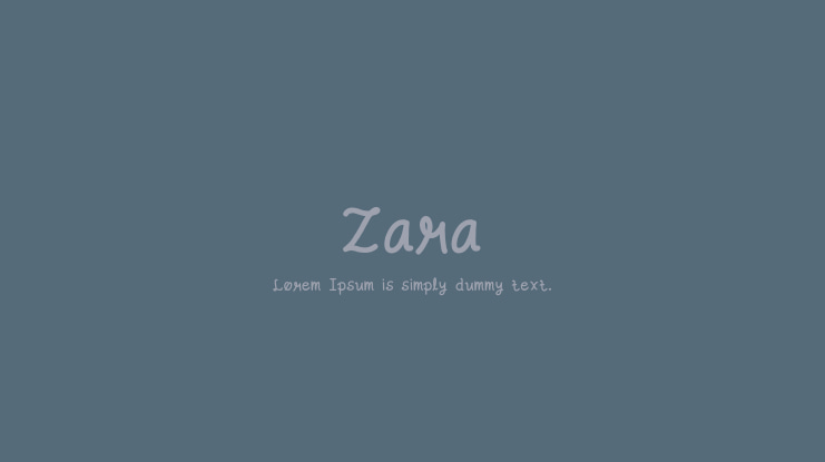 Zara Font