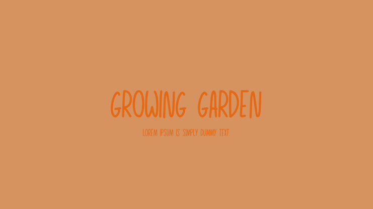 Growing Garden Font Family
