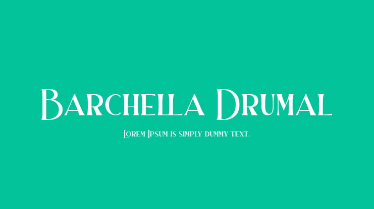 Barchella Drumal Font