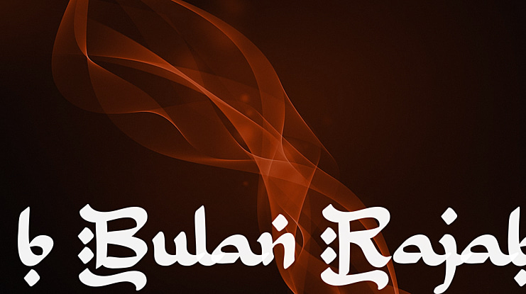 b Bulan Rajab Font