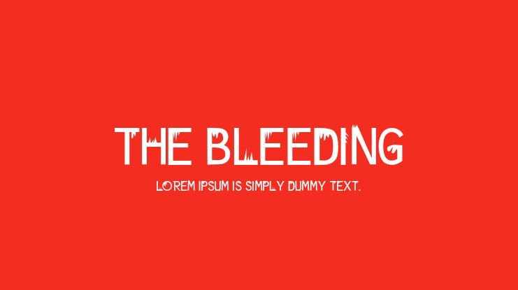 The Bleeding Font