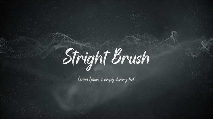 Stright Brush Font