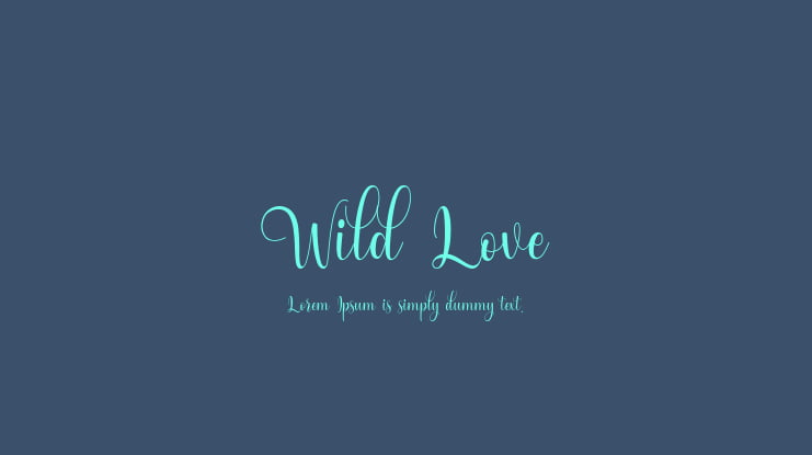 Wild Love Font