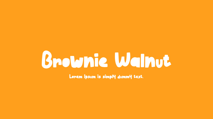 Brownie Walnut Font