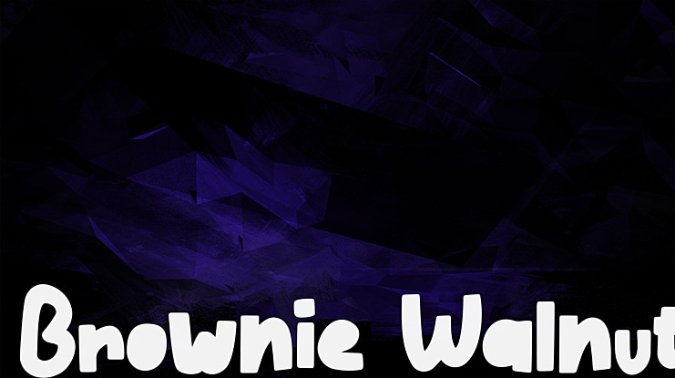 Brownie Walnut Font