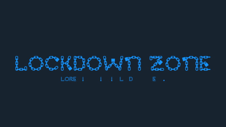 LOCKDOWN ZONE Font