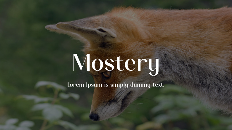 Mostery Font