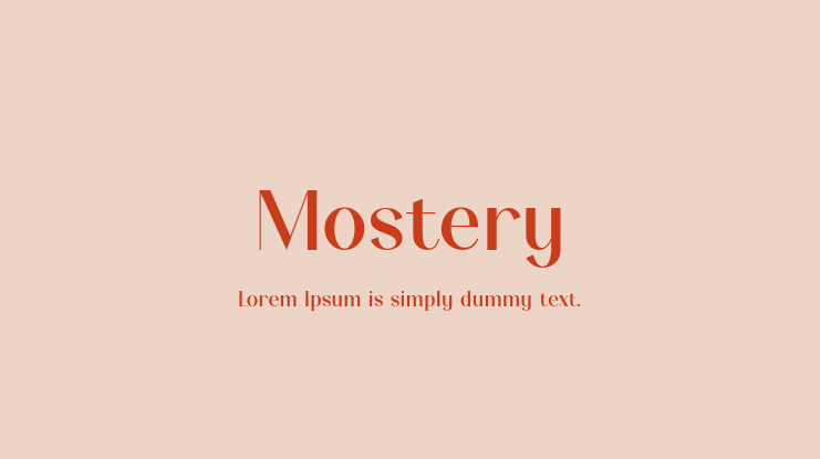 Mostery Font