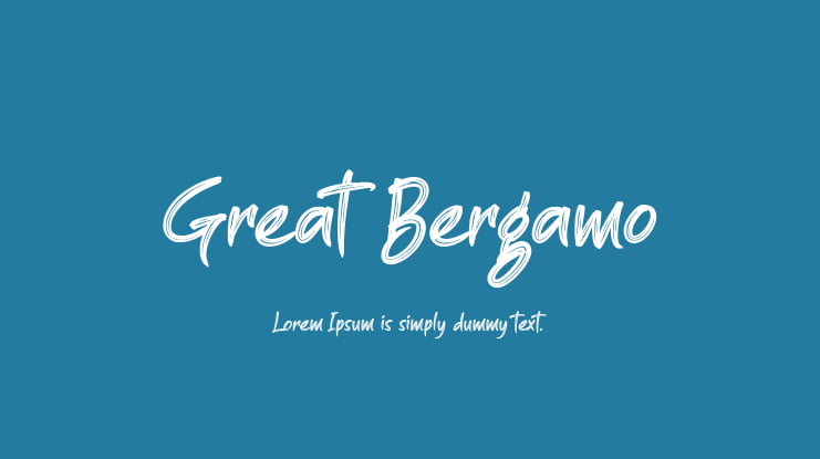 Great Bergamo Font