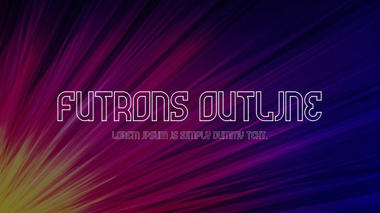 Futrons Outline Font