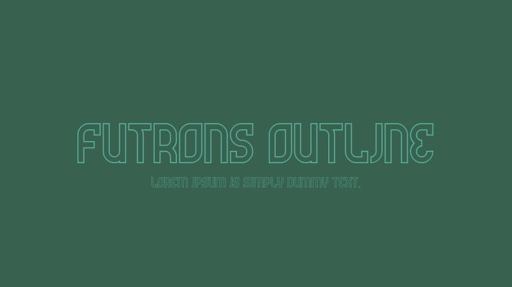 Futrons Outline Font