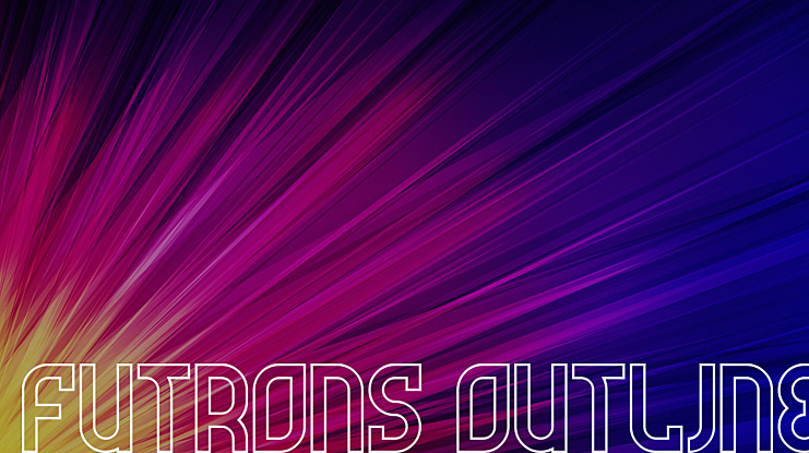 Futrons Outline Font