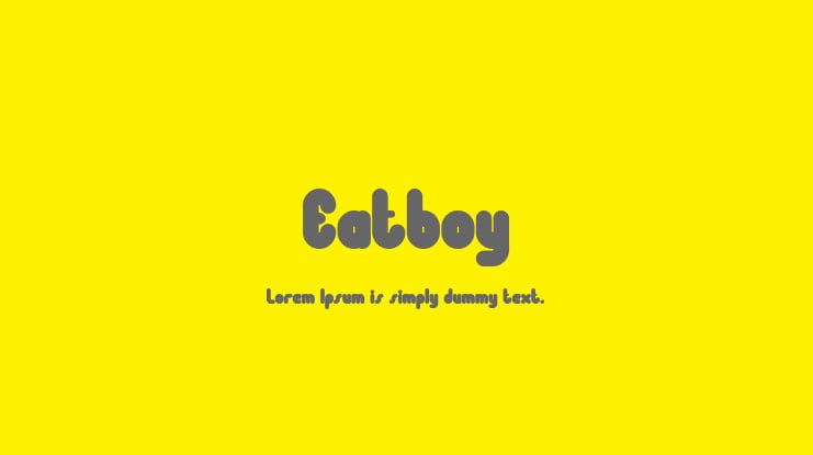 Eatboy Font