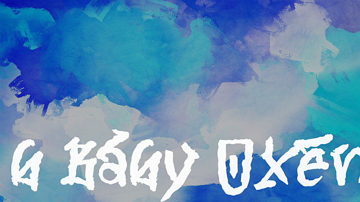 b Baby Oxen Font