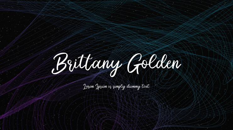 Brittany Golden Font
