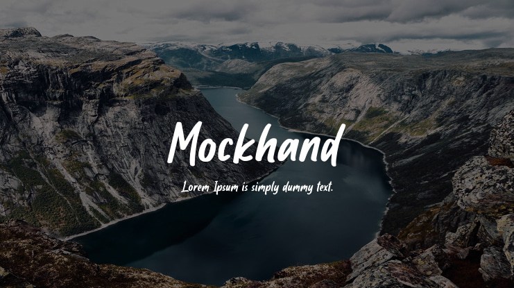 Mockhand Font