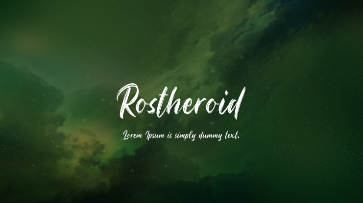 Rostheroid Font Family