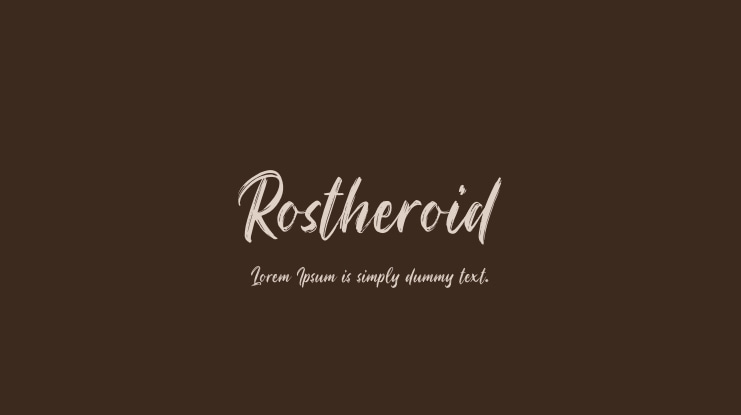 Rostheroid Font Family
