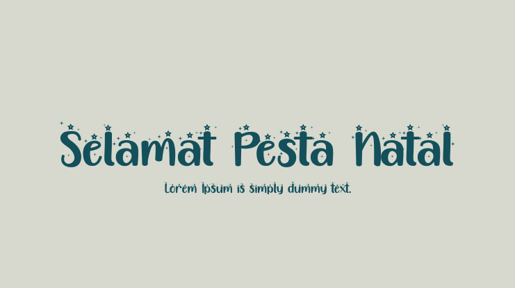 Selamat Pesta Natal Font