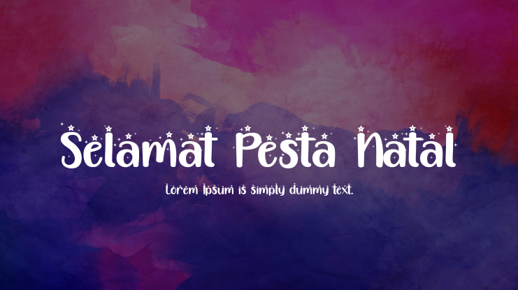 Selamat Pesta Natal Font
