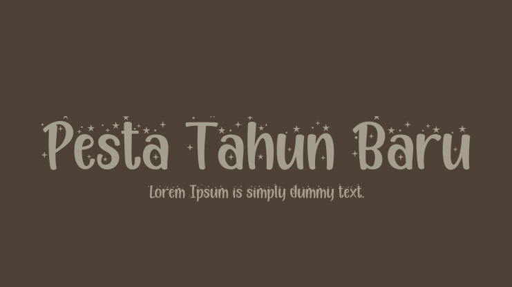 Pesta Tahun Baru Font