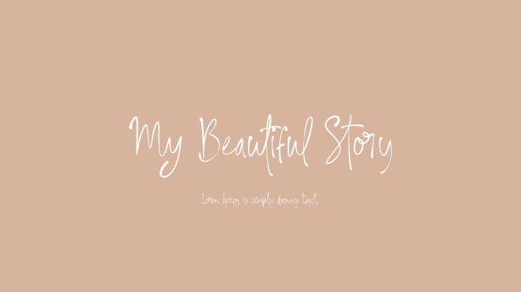 My Beautiful Story Font