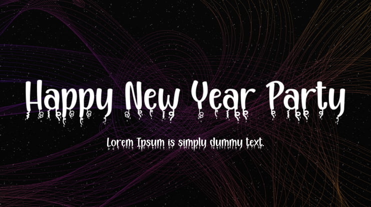Happy New Year Party Font