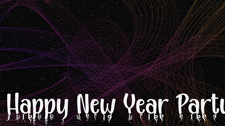 Happy New Year Party Font