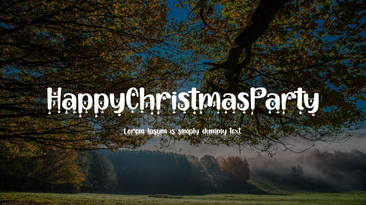 HappyChristmasParty Font