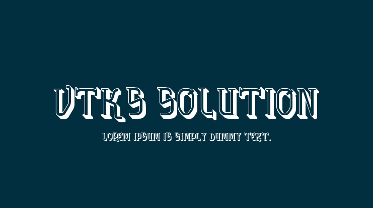 VTKS Solution Font Family