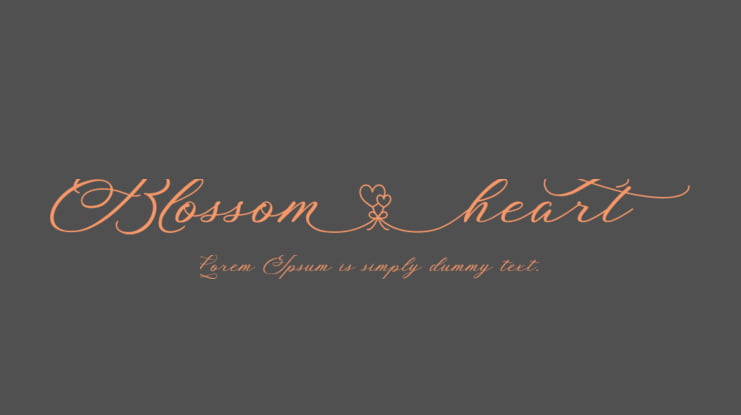 Blossom Heart Font
