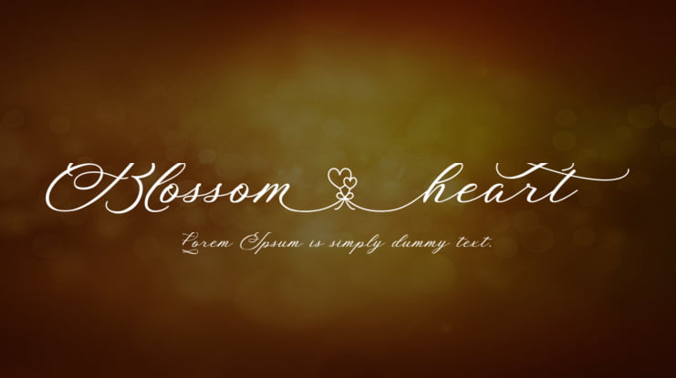 Blossom Heart Font