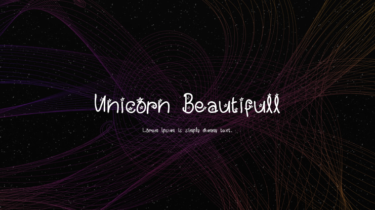 Unicorn Beautifull Font