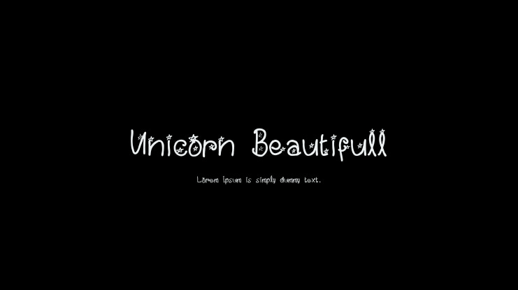 Unicorn Beautifull Font
