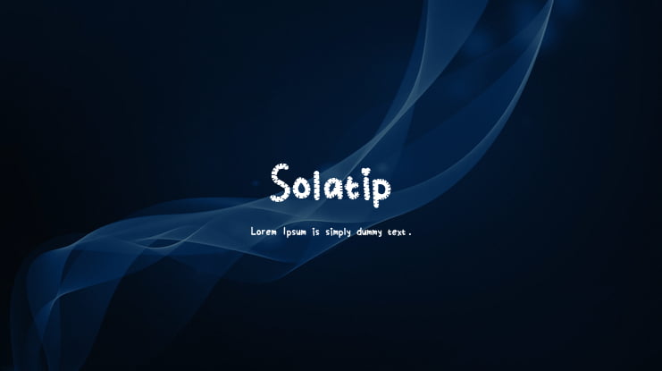 Solatip Font