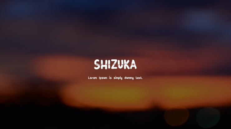 SHIZUKA Font