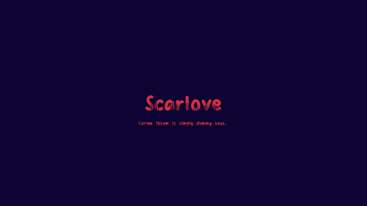 Scarlove Font