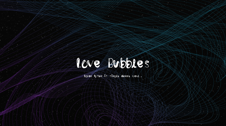 Love Bubbles Font