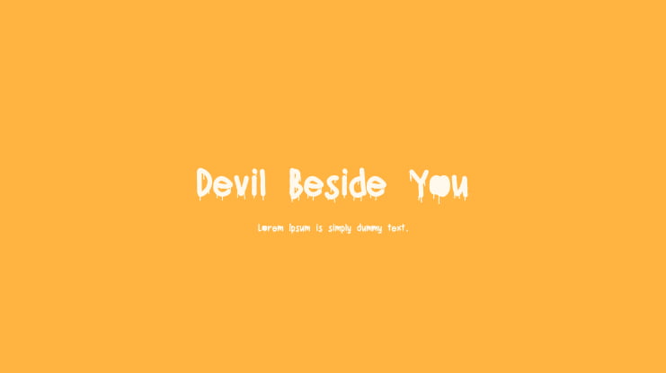 Devil Beside You Font