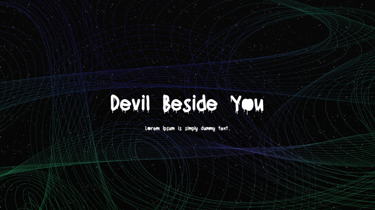 Devil Beside You Font