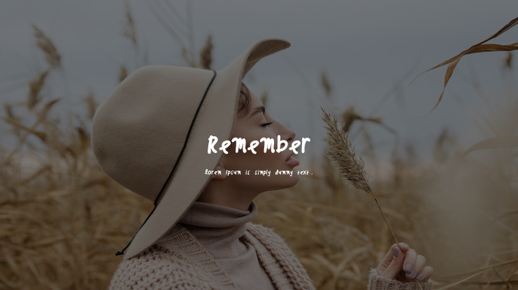 Remember Font
