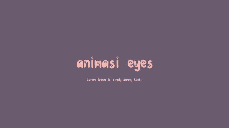 animasi eyes Font