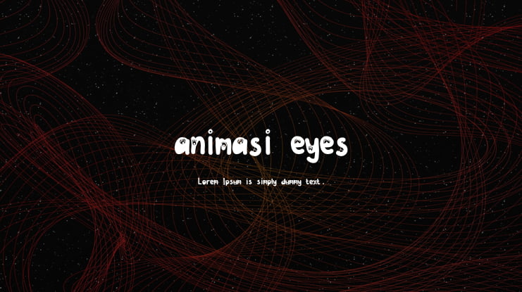 animasi eyes Font