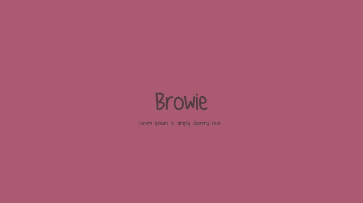 Browie Font
