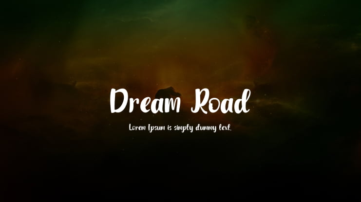 Dream Road Font Family