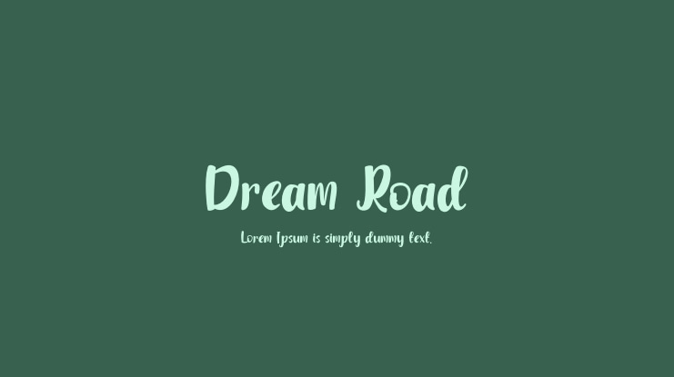 Dream Road Font Family