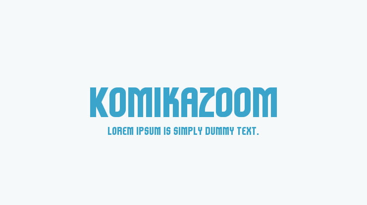 Komikazoom Font
