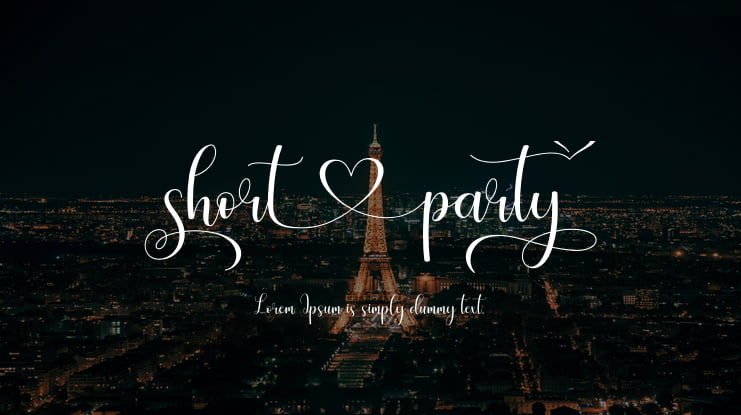 Short Party Font
